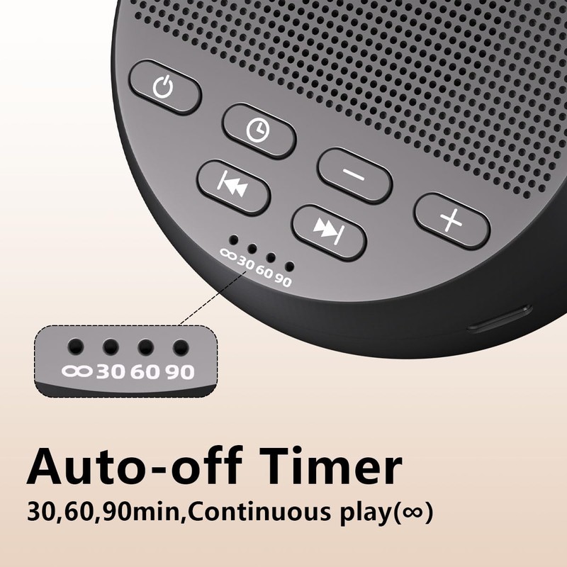 Portable Sound Machine White Noise Machine Nonstop 30 Soothing Sounds