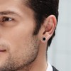 KRKC&CO Aretes de Oro de 14K para Hombre, Pendientes de