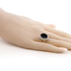 GemStoneKing 6.44 Carat 14X10MM Oval Natural Genuine Black Onyx Women's