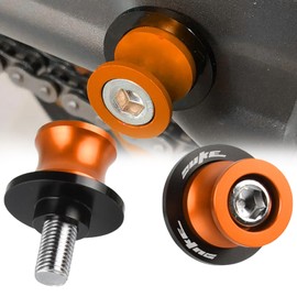 YIEBA Pair of Pawls M10 x 1.25 + 1.5 Motorcycle Lifting Supports for Duke 125 200 390 790 890 R Duke 790 1050 1090 1290 Adventure Motorcycle Swing Jack Supports (Orange)