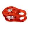 Rock Climbing Pulley Fixed Sideplate Single Sheave Pulley Orange Lift