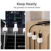 6 Pack Magnetic Cable Clips,Cable Tidy Tools,Cord Holder for Desk