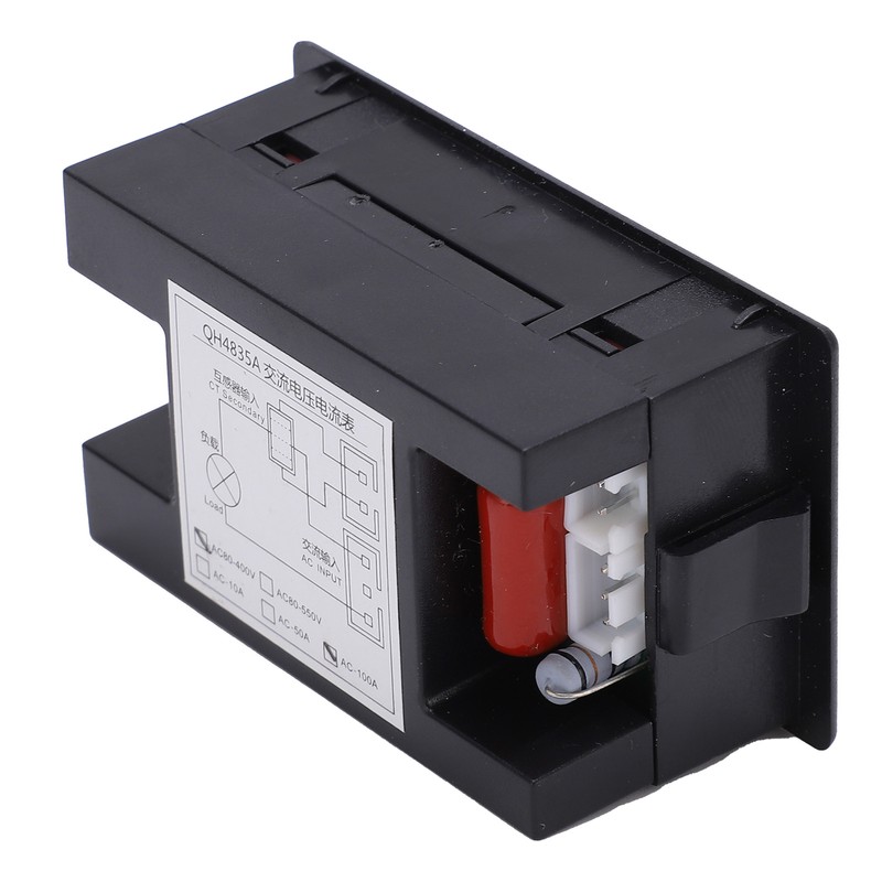 QH4835A LCD Dual Display Current Voltage Meter Electrical Digital Ammeter