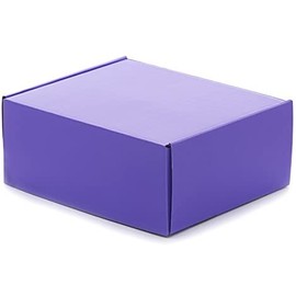 Corrugated Tuck Top Box - Purple - 15-1/8" x 11-1/8" x 4" - Case of 10