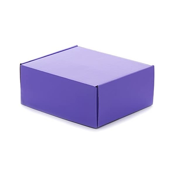 Corrugated Tuck Top Box - Purple - 15-1/8" x 11-1/8" x 4" - Case of 10
