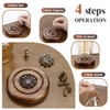 Glass Incense Holder for Sticks, Wooden Incense Stick Holder with