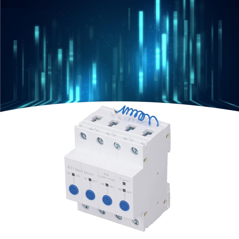 WiFi Circuit Breaker 4P Remote Control Timing Delay Circuit Breaker