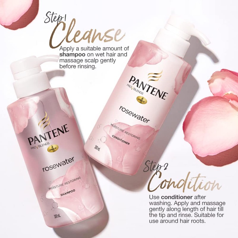 Pantene Pro-V Blends Micellar Rosewater Moisturising Conditioner: Restoring Moisture For