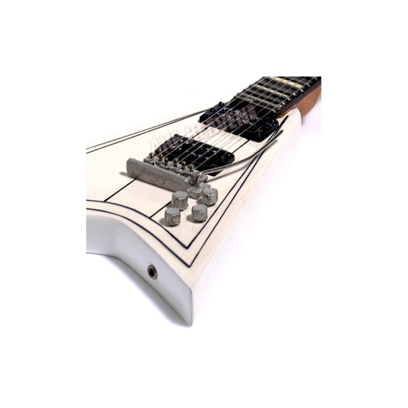 MGU Randy Rhoads Flying V Concorde Miniature Black Guitar
