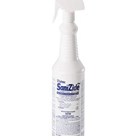Safetec 34810 SaniZide Plus Germicidal Solution, 32oz. Spray, Plastic Bottle