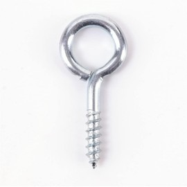 Large Screw in Eye Bolt Hooks 75mm Zinc Plated Eye Screws for Picture Frame Vine Loop Hook Wall Hanger Anti-Rust Hammock Hooks for Tie-Downs Pack of 10.