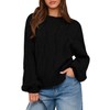 PRETTYGARDEN Women's Cable Knit Sweaters Casual Long Sleeve Crewneck Oversized