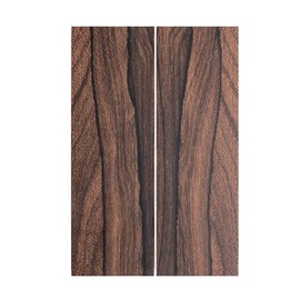 IECAP LLC Bookmatched Ziricote Wood Knife Handle Scales – Knife Handle Materials – Natural Wood Knife Scales for DIY Crafts – Size 3/8 x 1 9/16 x 4 3/4 inches – 1 Pair