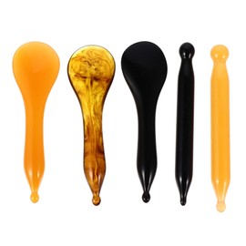 5-teiliges Gesichtsmassagegerät, Reflexzonenmassagegerät, glattes Werkzeug, Kunstharz, Akupressur, Stäbchen für das Gesicht