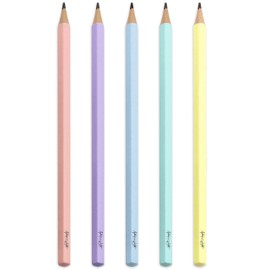 Ashton and Wright - Classic HB Graphite Pencils - Pastel Coloured Barrels - Pack of 5