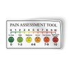 Pain Assessment Tool Scale Reference Vinyl Sticker 5" x 3"