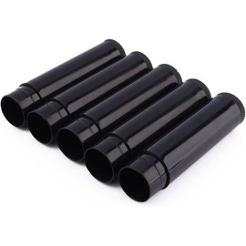 ZJchao - 100 piezas de mini bálsamo labial de tubo de brillo para labios, bonita botella vacía de plástico brillante, tubo de viaje para carga dividida DIY con tapas, Negro