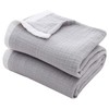 SE SOFTEXLY Cuddly Blanket 100% Cotton, 4-Layer Soft Cuddly Blanket,