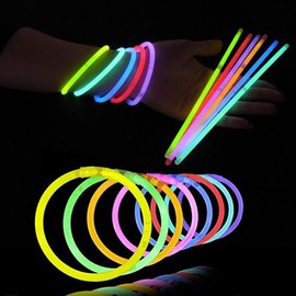 Naiocase 100 Glow Sticks Party Set for Children - Glow Bracelets - Neon Glow Sticks Glow Stick for Festival, Wedding, Christmas and New Year's Eve