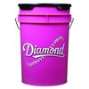 Diamond 6 Gallon Pink Softball Bucket With Padded Lid Black BKT PK