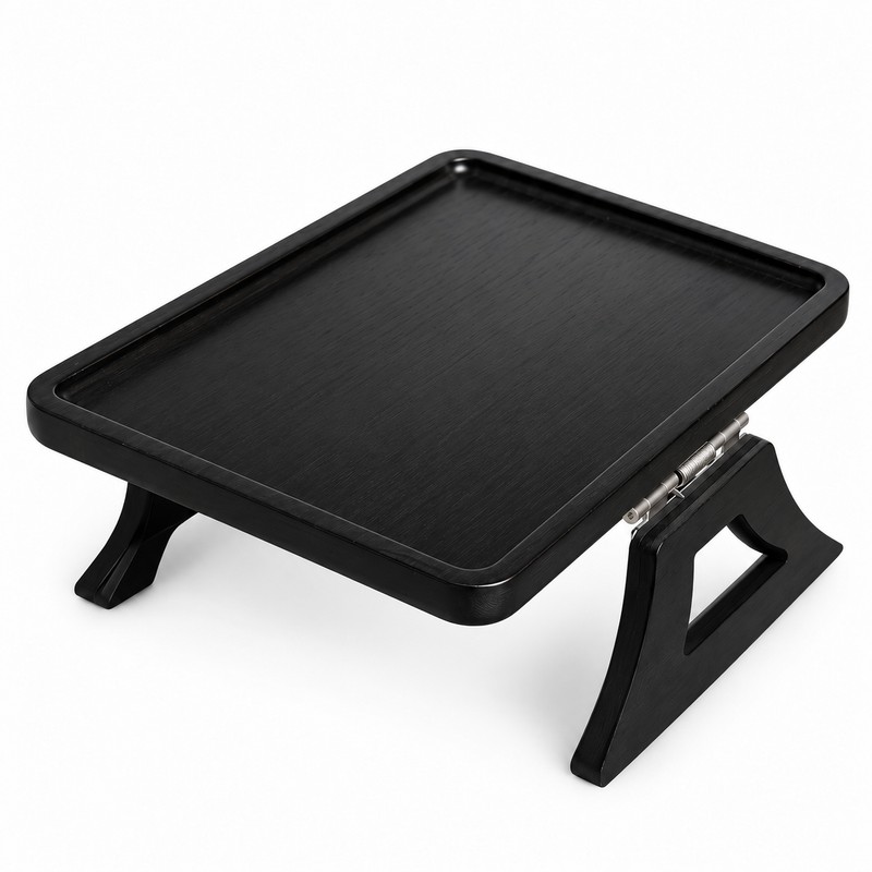 Wooden Sofa Armrest Tray for Living Room TV Time –