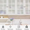 VSUDO Privacy Window Film, Frosted Stripe Pattern Window Tint for