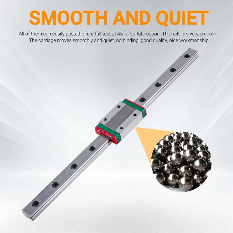 CNCYEAH MGN9H Mini Linear Guide Rails, 300/350/400/500/550 mm Linear Sliding