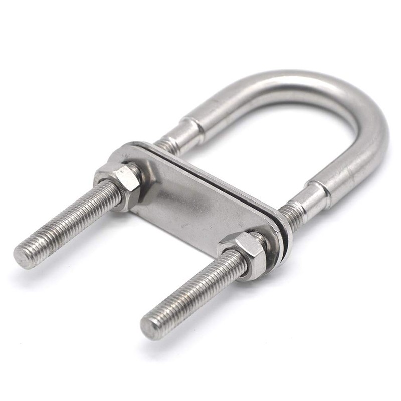 Faspiroty Stainless Steel Boat Stern/Bow Tie Down Eye U Bolt