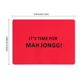 GRACIAS Set of 4 Red Mahjong Tile Mixers (Shufflers), Plastic Mahjong Accessories for Mahjong Lovers