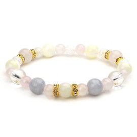 Happy Bomb Birthstone Combination Power Stone Bracelet Natural Blue Lace Quartz