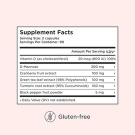 Wisp Daily Urinary Tract Health Support Capsules – 90-Day Supply, Promotes UTI Prevention, Hydration & Overall Urinary Wellness