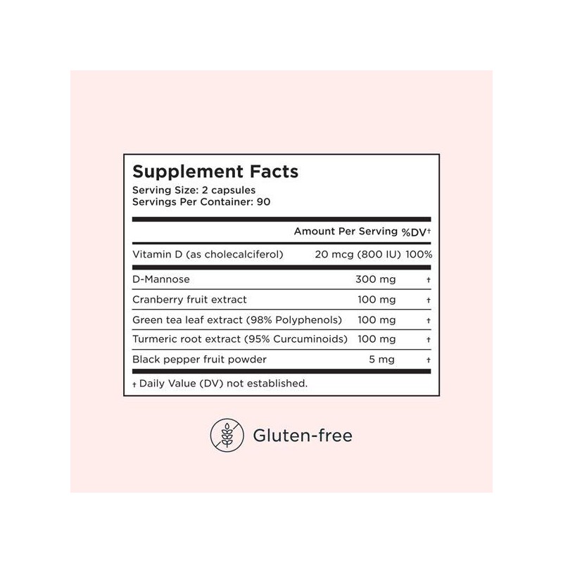 Wisp Daily Urinary Tract Health Support Capsules – 90-Day Supply,