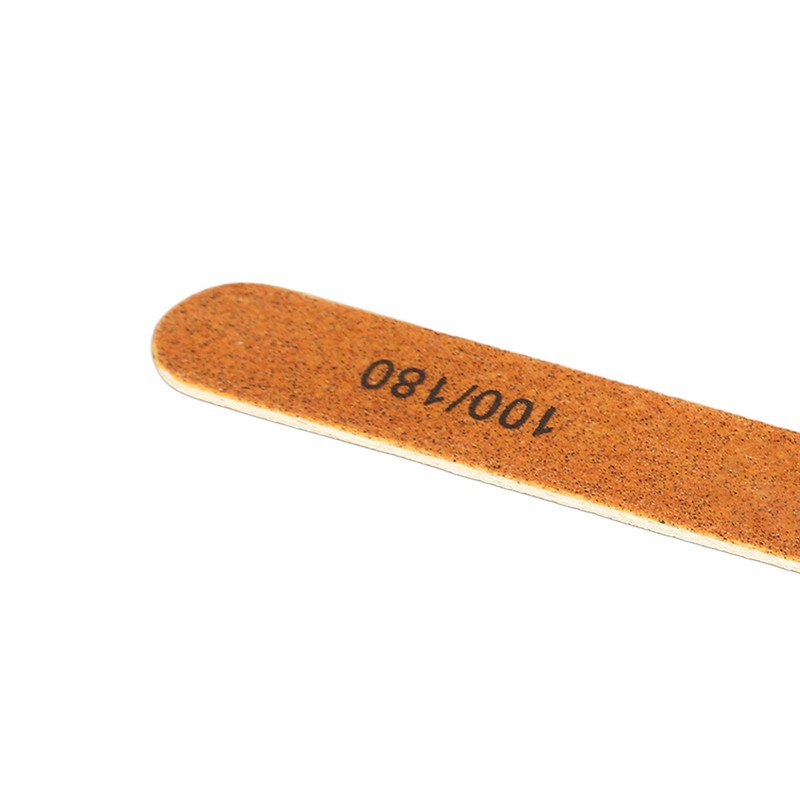 10pcs Nail File Professional Wood Core Reusable Double Sides Washable