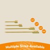 BambooMN Wild Caught Food Marking Bamboo Paddle Skewer Picks -