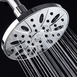 AquaDance Chrome High Pressure 6 inch Luxury Spa Rain Shower Head. Anti-Clog Nozzles, Angle Adjustable, Premium Finish. Trust Premier American Brand from Leading U.S. Showerhead