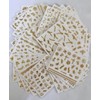 30 Sheets Gold Nail Art Stickers(G14)