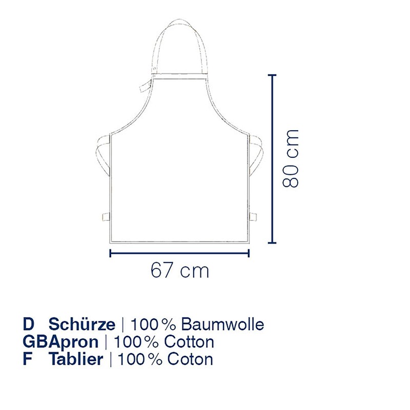 kela Cora Apron 80 cm x 67 cm 100% Cotton