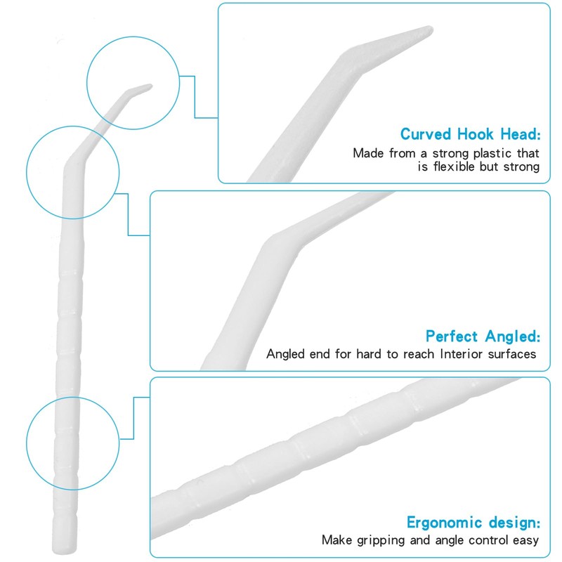 Interdental Toothpicks, Disposable Plastic Curved Hook Toothpicks, Ultra Teeth Cleaning