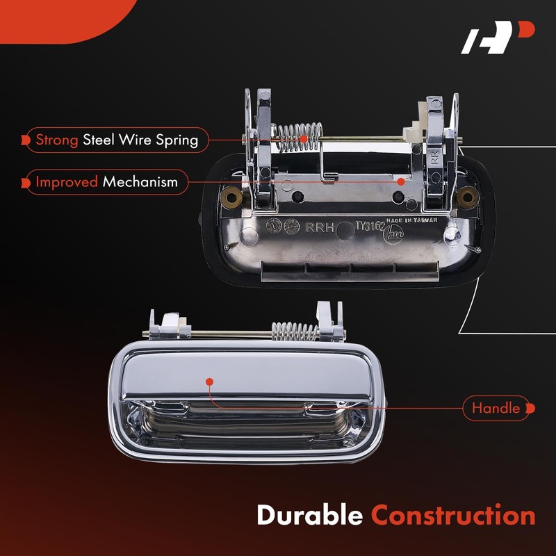 A-Premium Rear Right Passenger Side Exterior Door Handle Compatible with