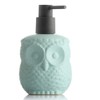 123Arts Ceramic Owl Shape Soap Dispenser Soap Bottle Lotion Bottle