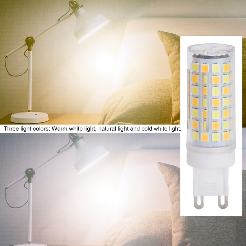 6pcs 90LED G9 Light Bulb 9W 220V Dimmable Soft Warm