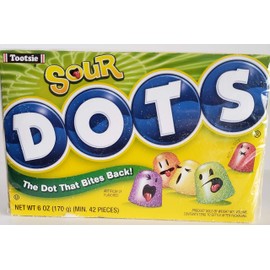 Tootsie Sour Dots Assorted Flavor Gumdrops, 6 oz