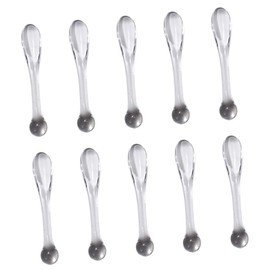 FRCOLOR Mini Makeup Scoop Spatulas 10pcs Set Facial Spoons for Diy Cosmetics Eye Cream Skincare Easy to Clean