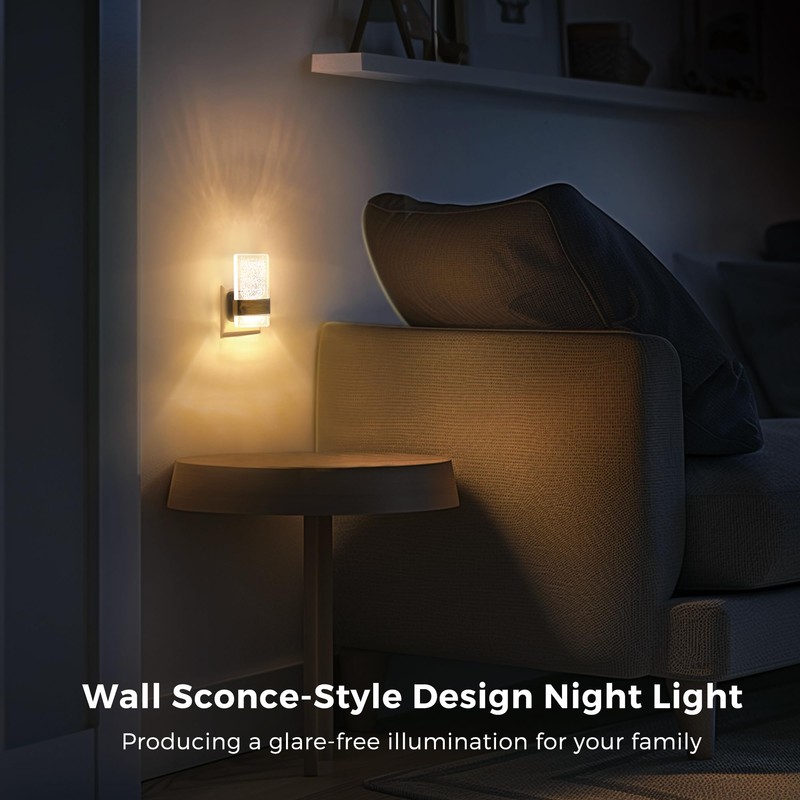 LOHAS-LED Night Light, Plug in Night Light with Light Sensor,
