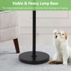 Stepeak Black Modern Crystal Floor Lamp, 3 Lights Standing Lamp