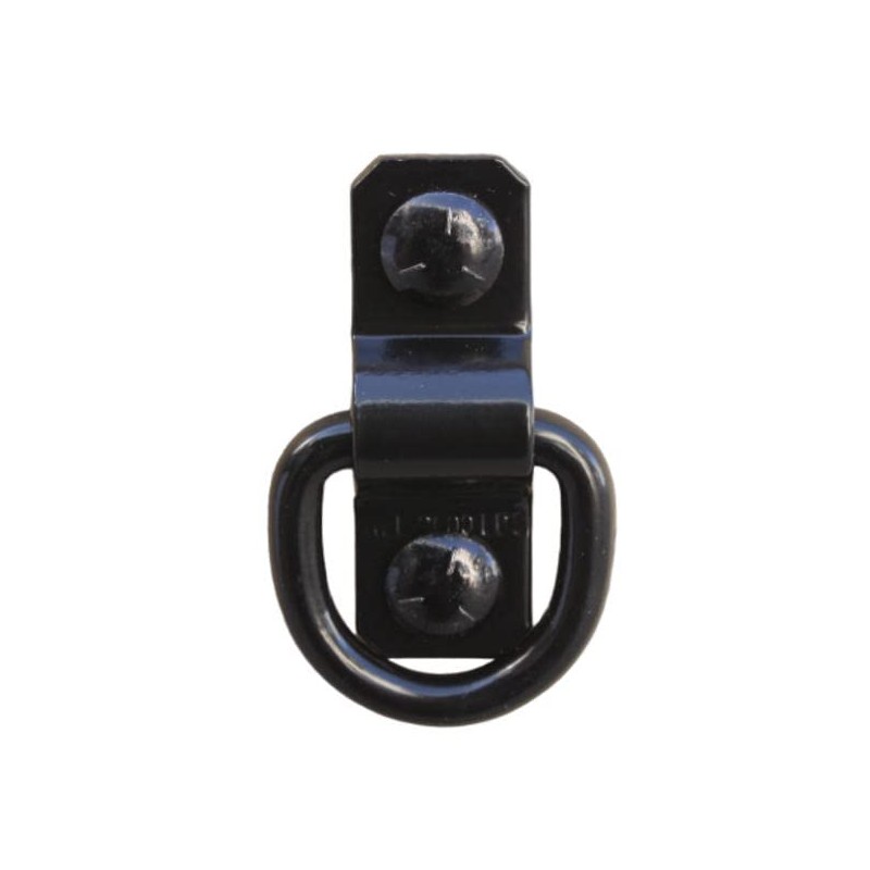 (Pack of 6) Black 3/8inch D Ring Tie Down Anchor