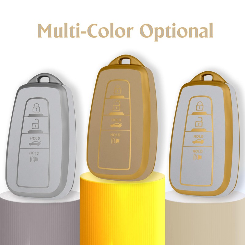 WORCAS Smart 4 Button Key Fob Cover Case Compatible with