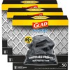 Glad Large Drawstring Trash Bags, ForceFlex 30 Gallon Black Trash
