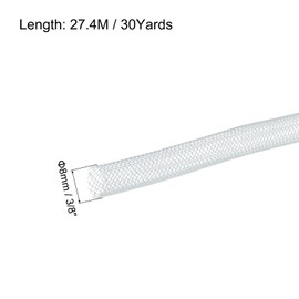 QUARKZMAN 30 Yards Mesh Tube 3/8 Inch Decorative Hose Flex for Wreaths, Gifts, Decorations for Birthday and Wedding Party, DIY Crafts - Light Blue