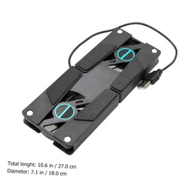 KONTONTY 2PCS Laptop Cooler Stand Lightweight Slip Dual Fan Design for Gaming Laptops Quiet Cooling Pad for Travel Business Use Sturdy Durable Notebook Cooler